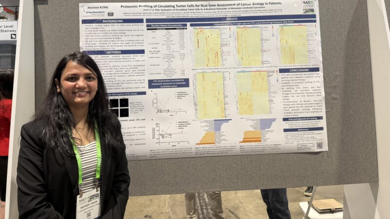 Tian Zhang: Navneet Kaur presenting CTC work in bladder cancer