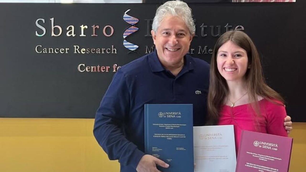 Antonio Giordano: Sharon Burk has completed her PhD on The Role of Cyclin Dependent Kinase 10 in Triple Negative Breast Cancer