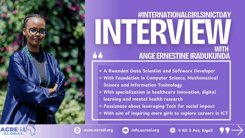 Celebrating Girls in ICT: Meet Ange Ernestine Iradukunda – ACREOL Global