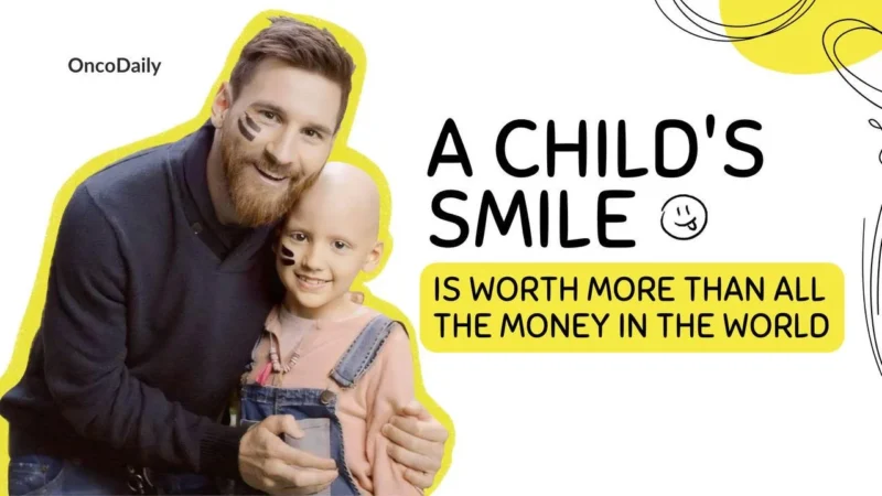 Lionel Messi Cancer charity poster
