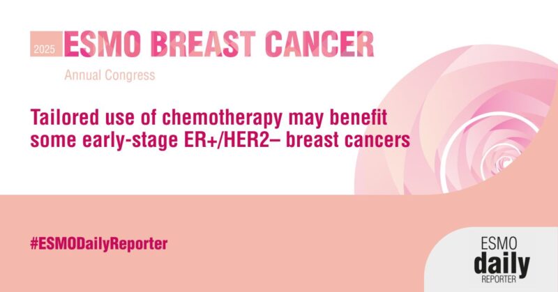 Two Studies Presented at ESMO Breast 25 Highlight the Potential Benefits of Tailoring Chemotherapy