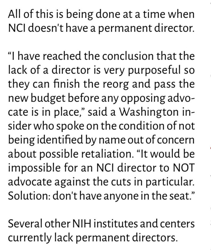 the National Cancer Institute
