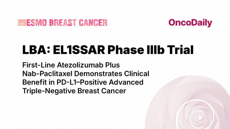 EL1SSAR trial ESMO 2025 poster