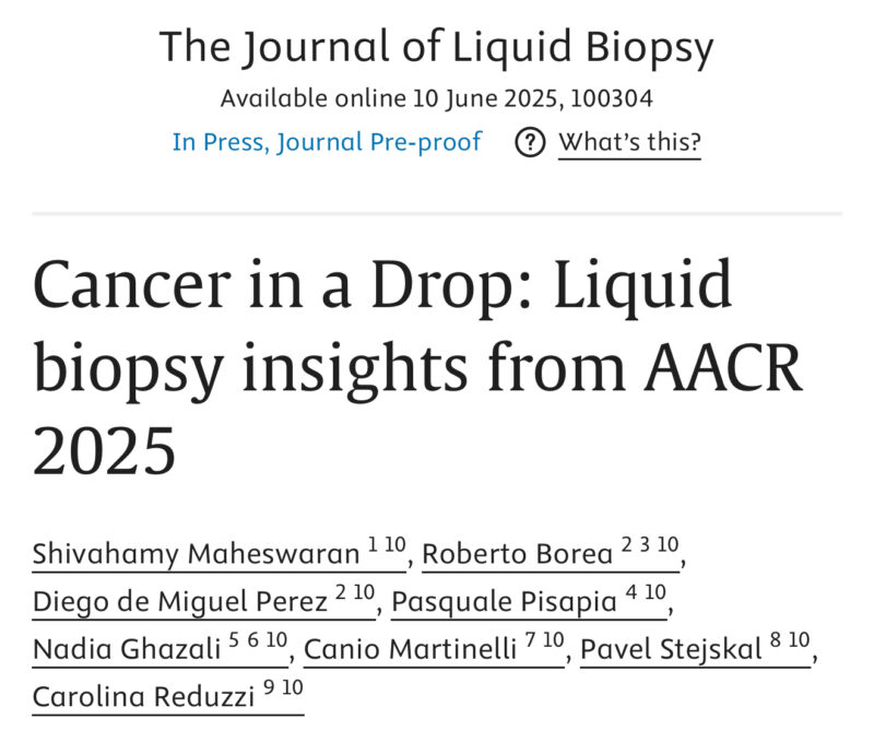 Cancer in a drop