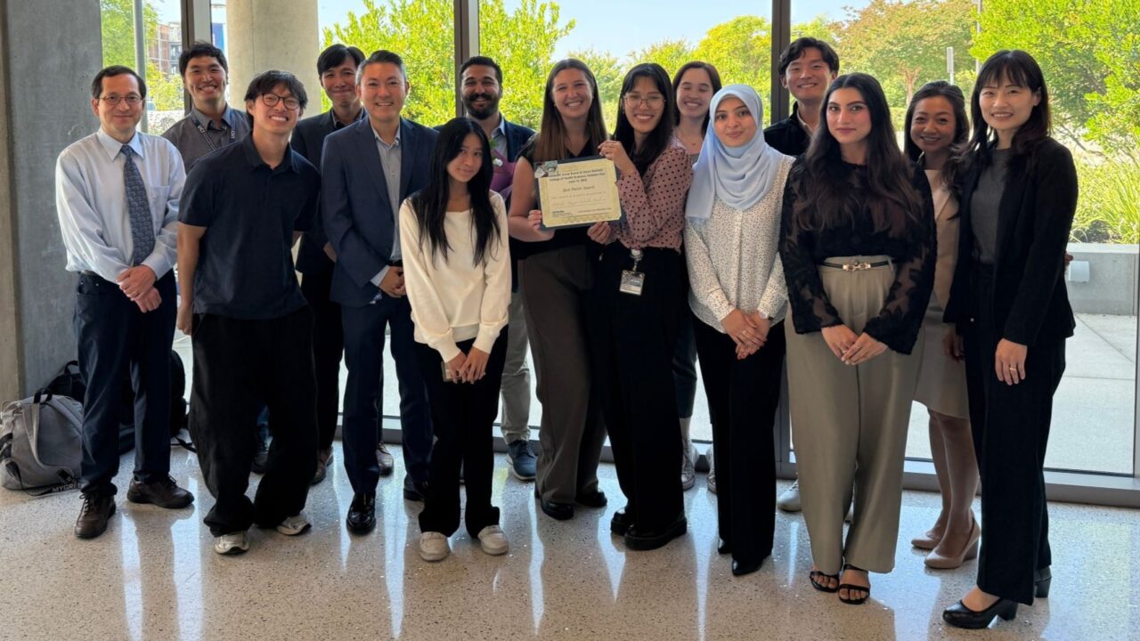 Alexandre Chan Congratulated UCI Scholars for Showcasing Their Research at 2025 College of Health Sciences Scholar’s Day