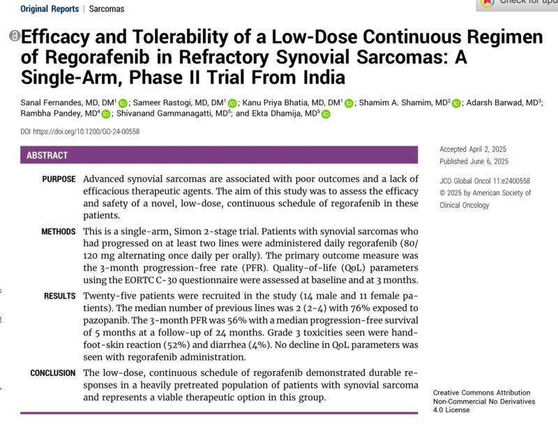 Low-dose Regorafenib