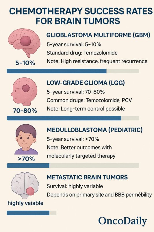 Brain Tumor Chemotherapy Success Rate
