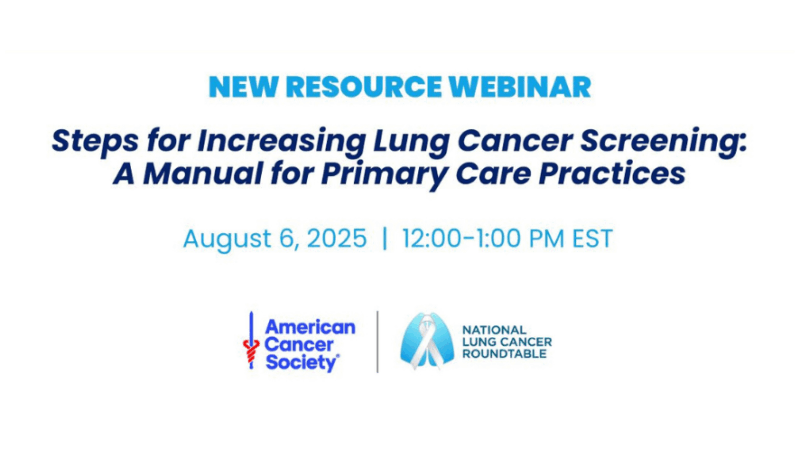Steps for Increasing Lung Cancer Screening: A Manual for Primary Care Practices – ACS NLCRT