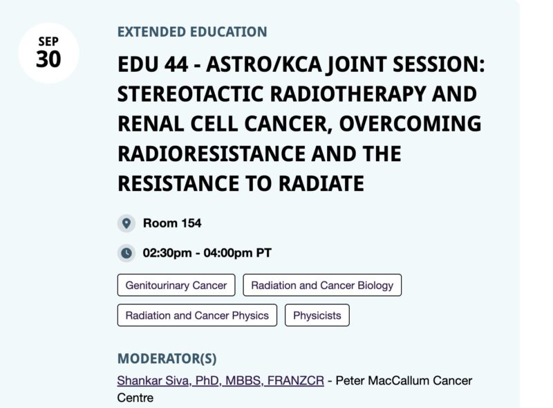 Radiotherapy in Kidney Cancer