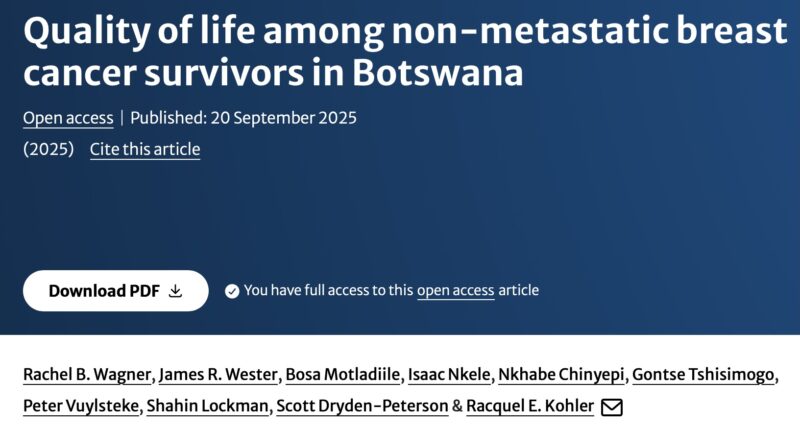 Mastectomy, Journal of Cancer Survivorship