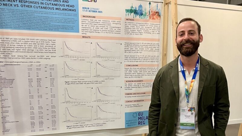 Aleksandar Popović: From ESMO/ICF Fellowship Idea to ESMO 2025 Poster Presentation