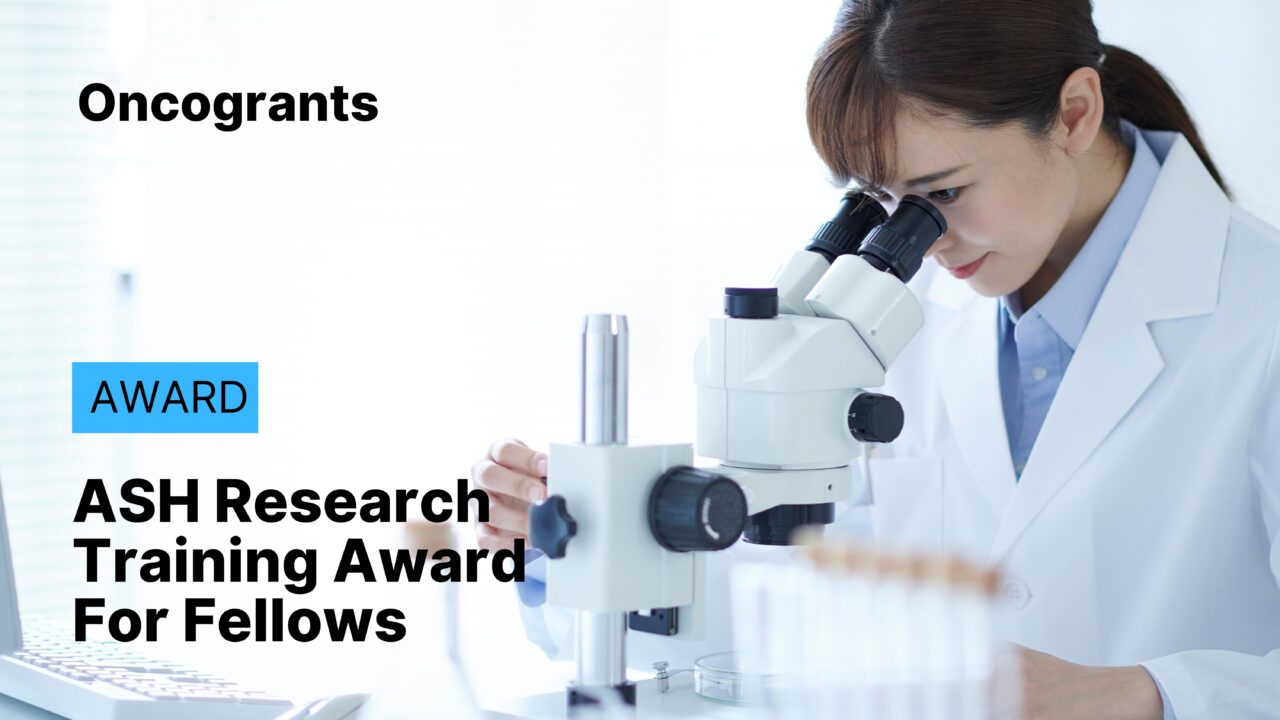 ASH Research Training Award For Fellows