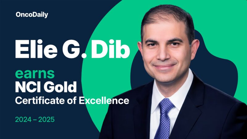 Inspiring Progress in Cancer Care: Elie Dib Recognized by NCI for Clinical Trial Excellence