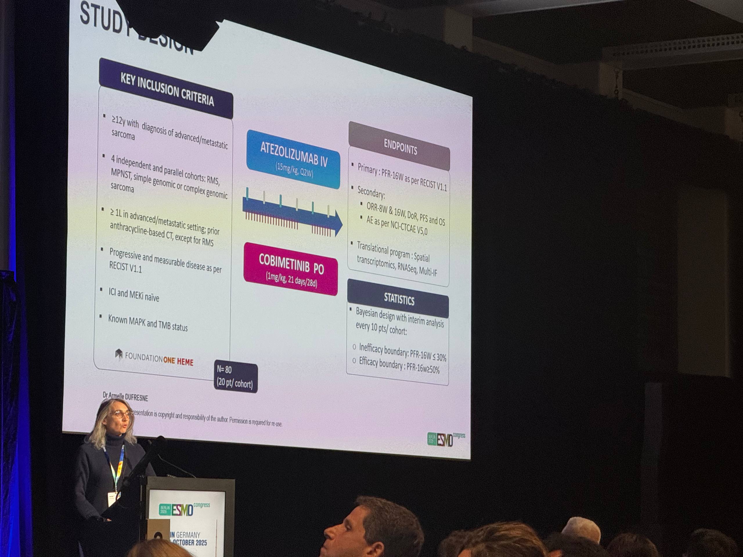 cotesarc trial esmo 2025 study design