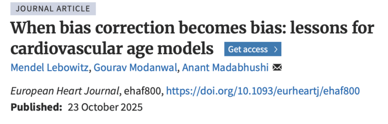 Cardiovascular Age Models