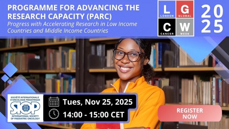 PARC Programme at LGCW2025: Advancing Research Capacity in LMICs – SIOP