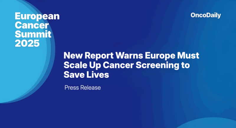 Europe Cancer Screening Gaps Exposed in New ECO Report at European Cancer Summit 2025