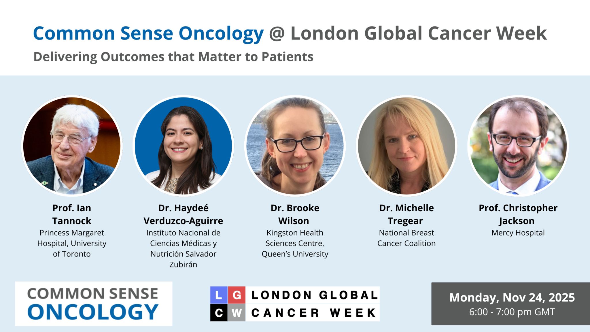 Common Sense Oncology, LGCW 2025