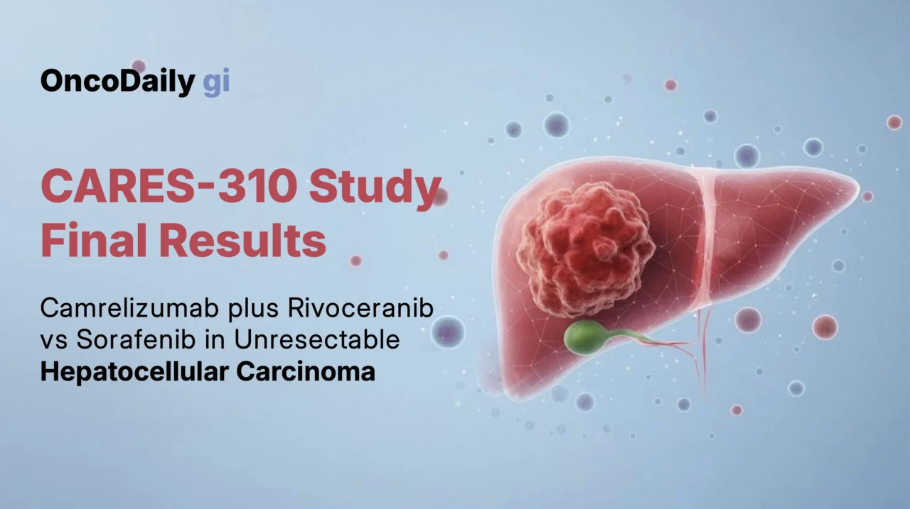 Final Results of CARES-310 Study: Camrelizumab + Rivoceranib vs Sorafenib in Unresectable HCC