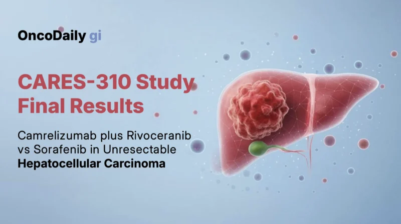 Final Results of CARES-310 Study: Camrelizumab + Rivoceranib vs Sorafenib in Unresectable HCC
