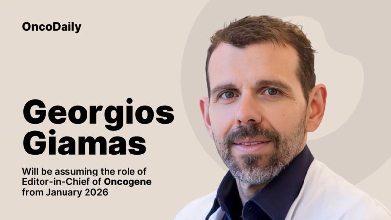 Georgios Giamas: Honored to Serve as Editor-in-Chief of Oncogene from 2026