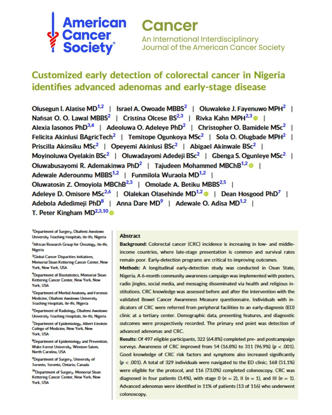 Cancer Diagnosis