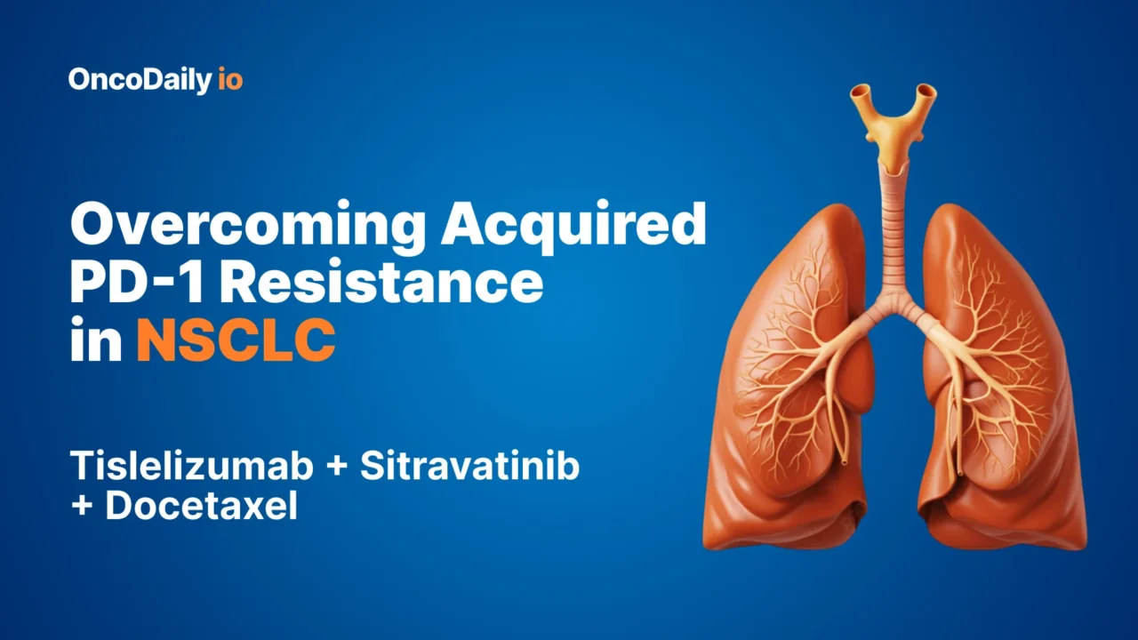 Overcoming Acquired PD-1 Resistance in NSCLC: Tislelizumab + Sitravatinib + Docetaxel
