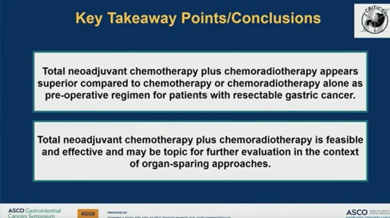 CCRITICS-II Trial at ASCO GI 