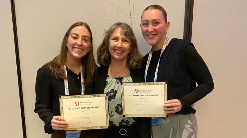Laura Gilchrist: Proud of My DPT Students Winning The Best DPT Student Poster