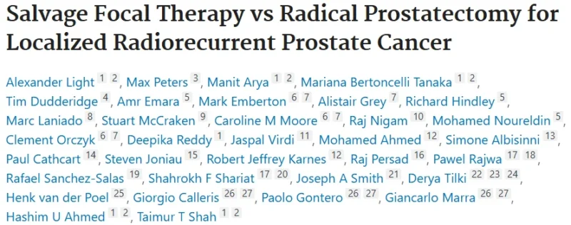 Focal Therapy