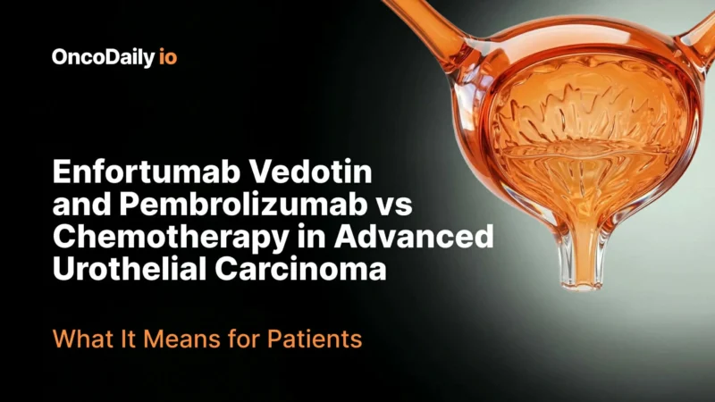 Enfortumab Vedotin and Pembrolizumab vs Chemotherapy in Advanced Urothelial Carcinoma