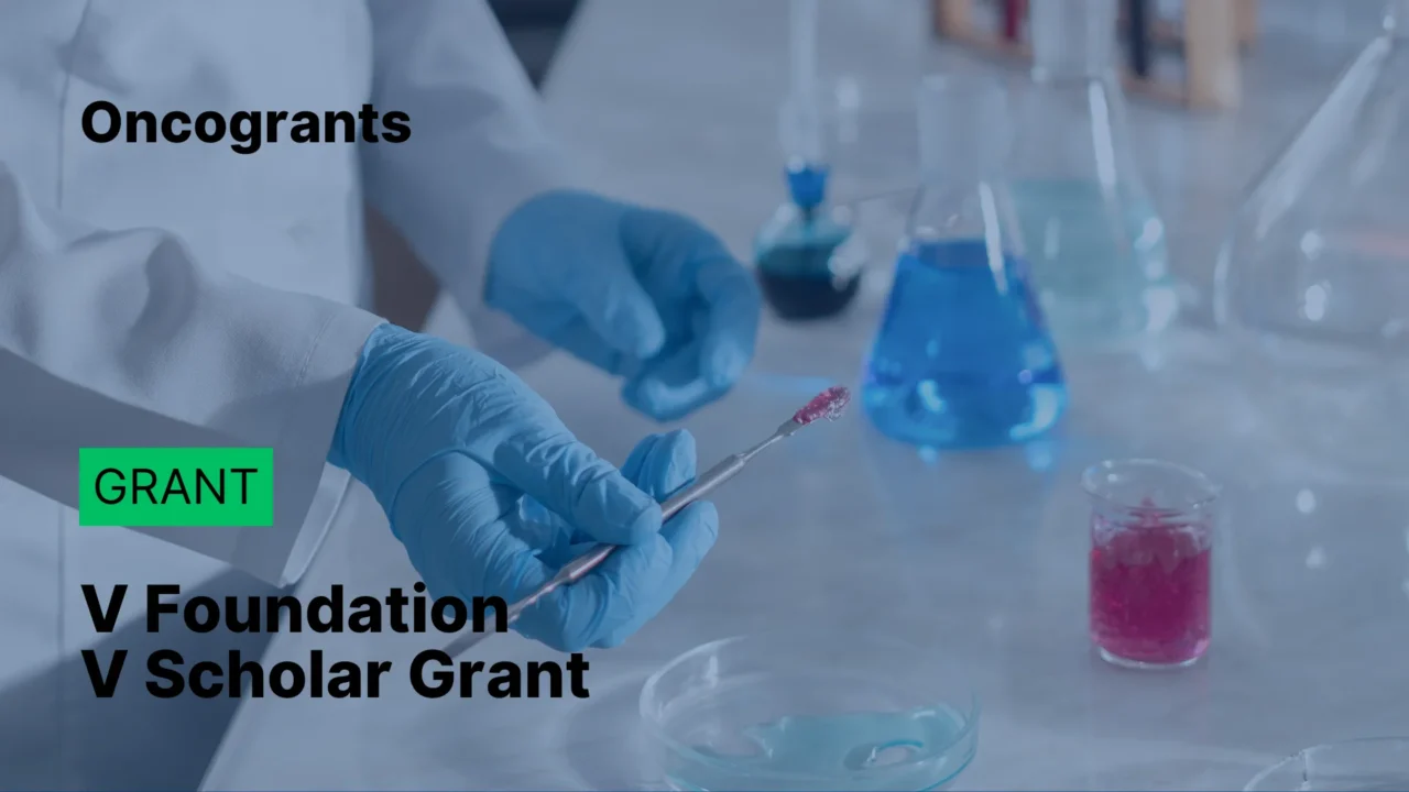 V Foundation V Scholar Grant 2026 (Adult Cancer — General Competition)