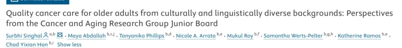 Quality cancer care