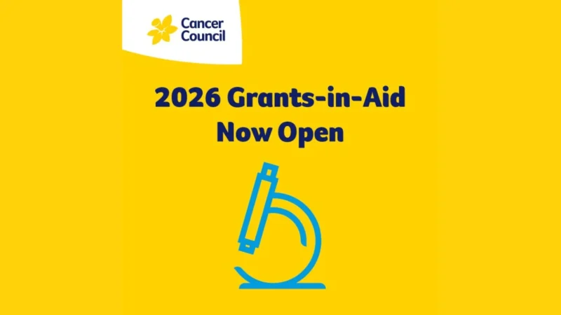 Grants-in-Aid 2026 Expression of Interest Now Open – Cancer Council Victoria