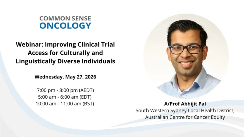 Webinar With Abhijit Pal About Improving Access to Clinical Trials for Individuals – CSO