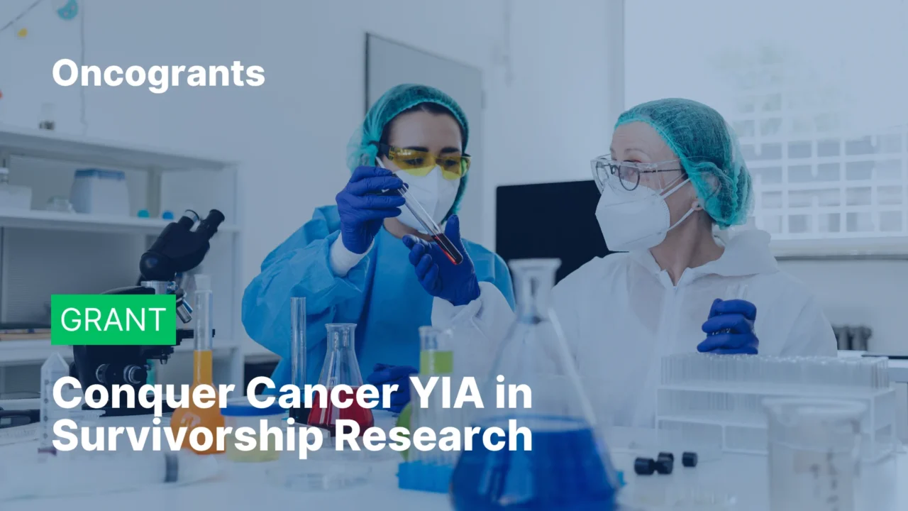 Conquer Cancer YIA in Survivorship Research 2027