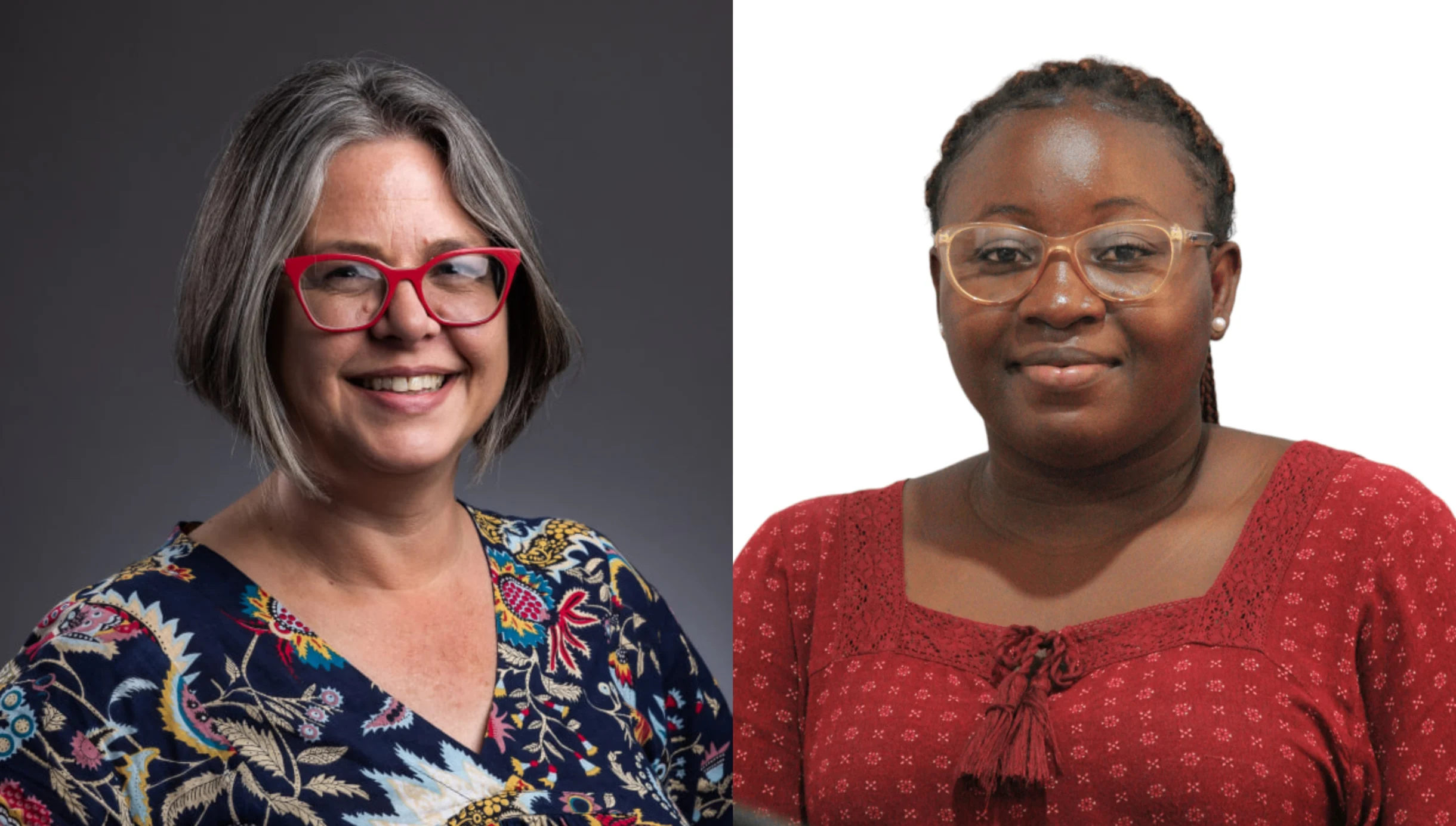 Prof Jennifer Geel and Juliet Akuamoah Boateng