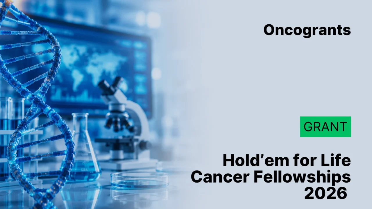 Hold’em for Life Cancer Fellowships 2026 at the University of Toronto