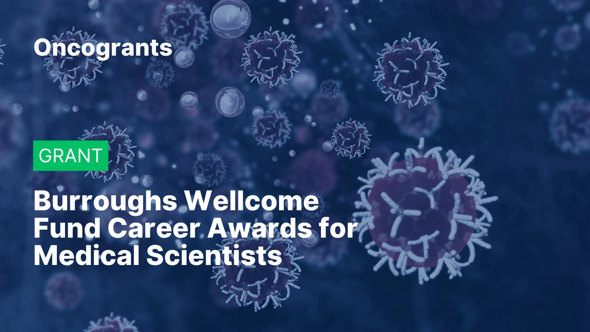 Career Awards for Medical Scientists