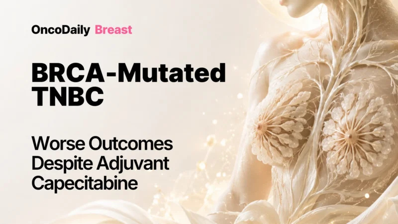 BRCA-Mutated Early TNBC Shows Worse Outcomes Despite Adjuvant Capecitabine in Real-World Study