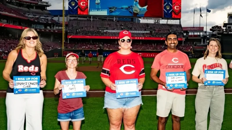 Matthew Kurian: Very Proud to Represent St. Elizabeth Healthcare at Cincinnati Reds Game!