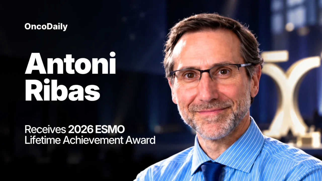 Antoni Ribas Receives 2026 ESMO Lifetime Achievement Award