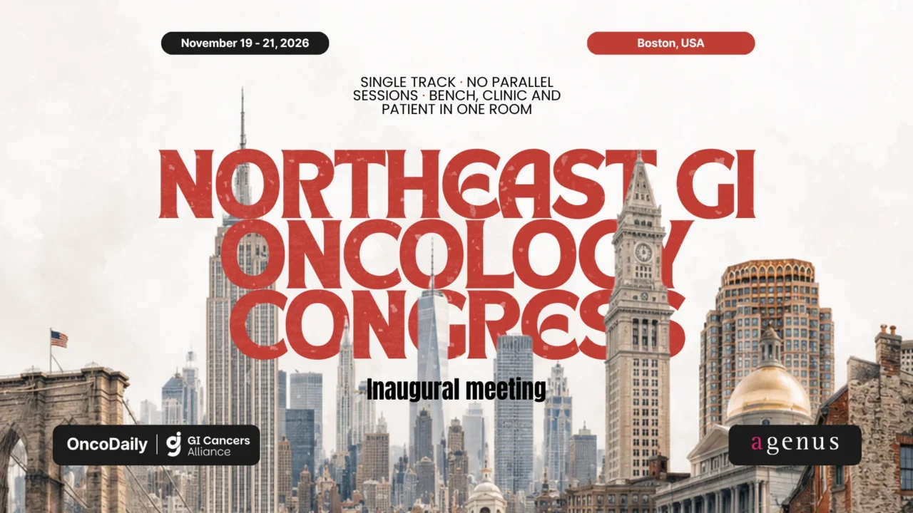 Northeast GI Oncology Poster with partnership and sponsor logos