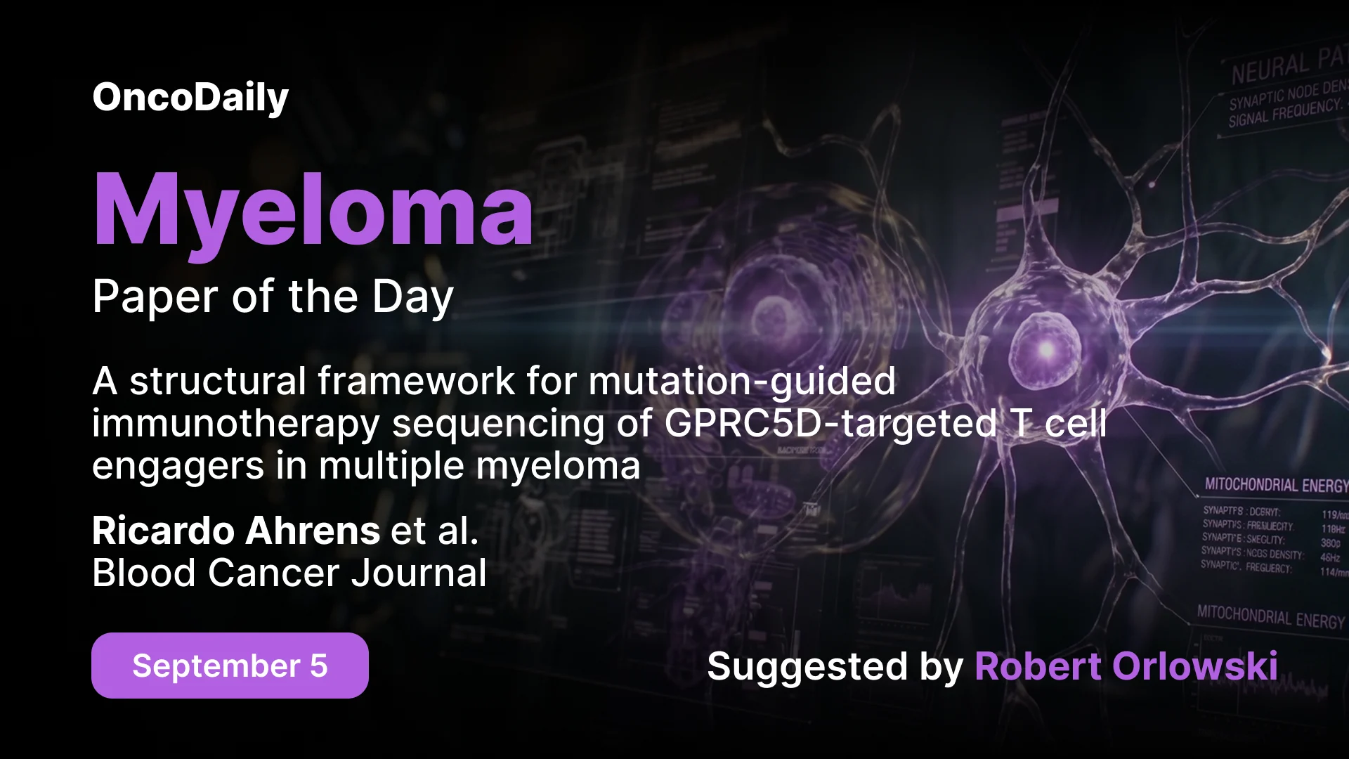 Myeloma Paper of the Day, September 5th, Suggested by Robert Orlowski