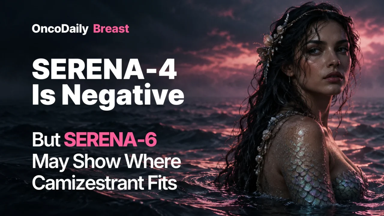 SERENA-4 Misses Its Primary Endpoint: What the First-Line Camizestrant Result Means for HR-Positive Breast Cancer